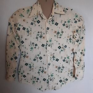Vtg medici 70s button down shirt.